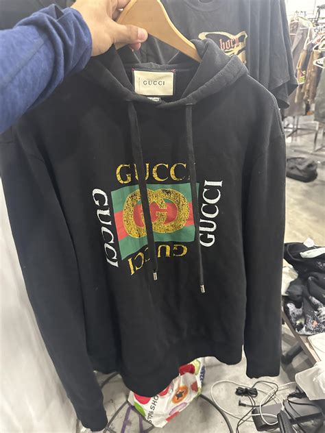 gucci vintage logo hoodie legit check|gucci hoodie images.